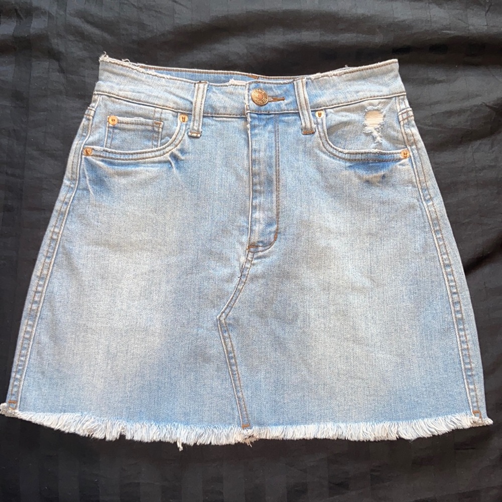 Jean mini skirt